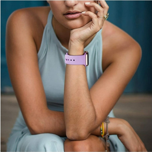 Silicone watch band 42mm Band 44mm band 45mm band 49mm band 40mm band 38mm - Picture 2 of 4